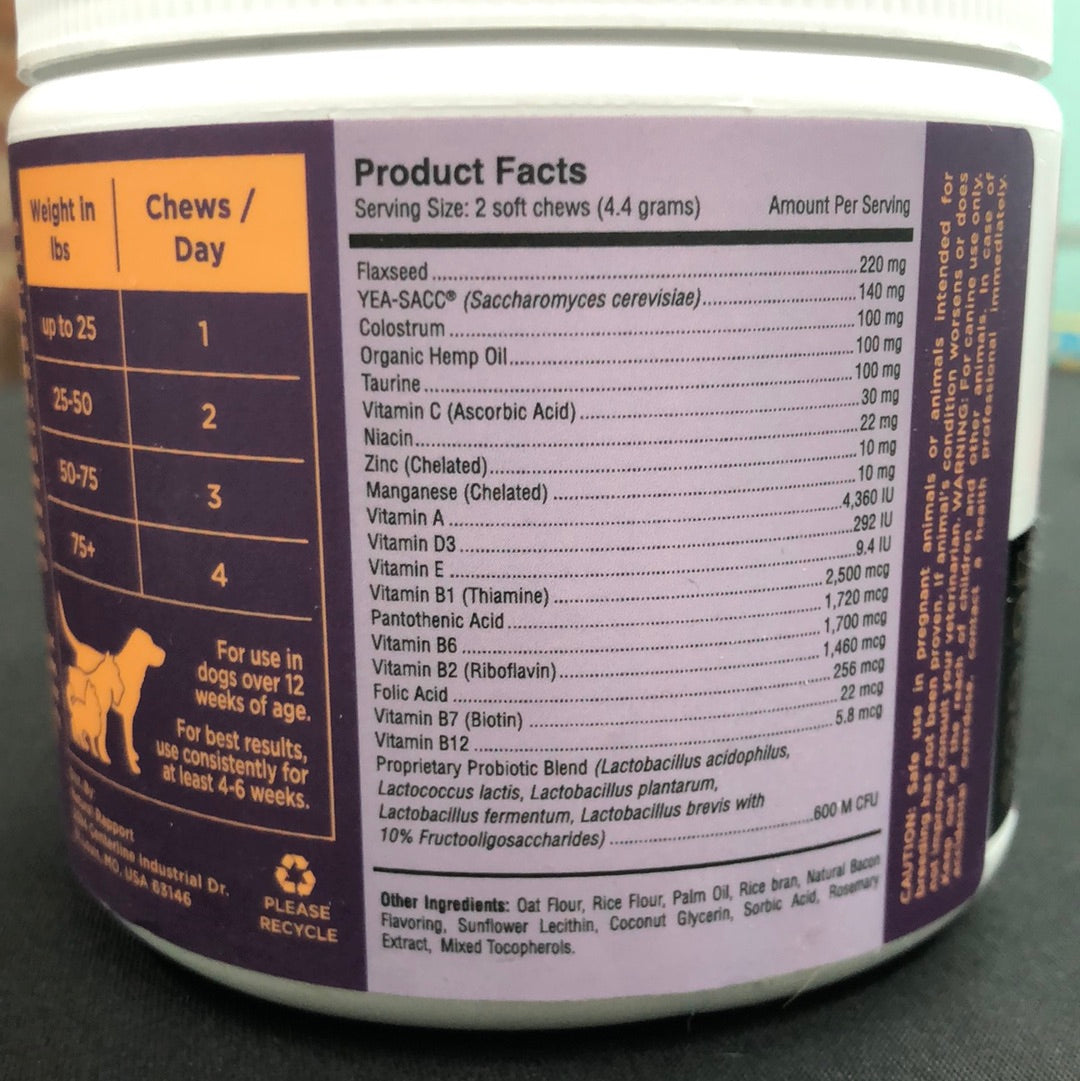The Only Hemp Multivitamin Soft Chews Dogs Need