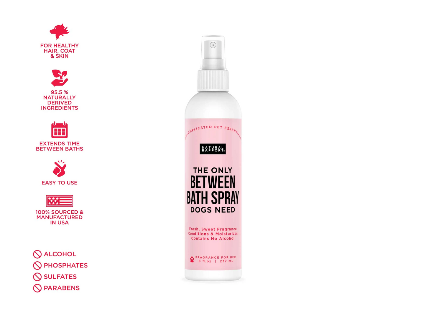The Only Between Bath Spray Dogs Need - Dog Cologne - Floral & Coconut