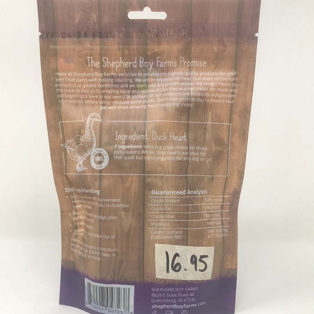 Freeze Dried Duck Heart
