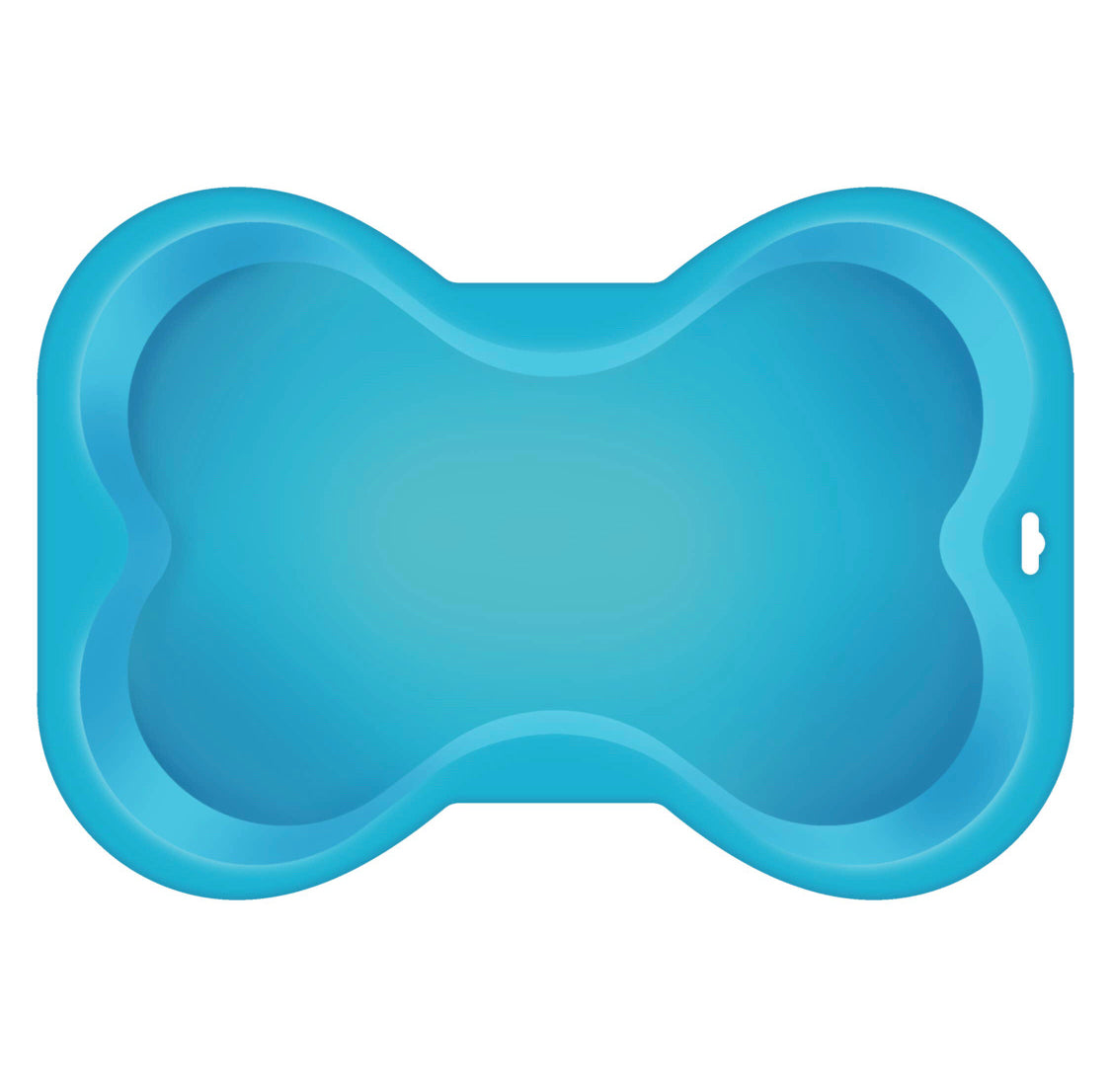Blue Cake Pan - Dog Bone Silicone