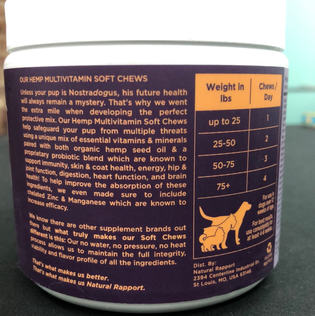 The Only Hemp Multivitamin Soft Chews Dogs Need