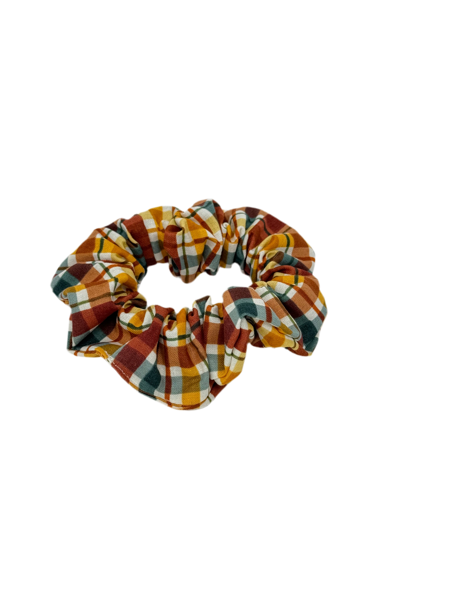 Autumn Plaid Scrunchie