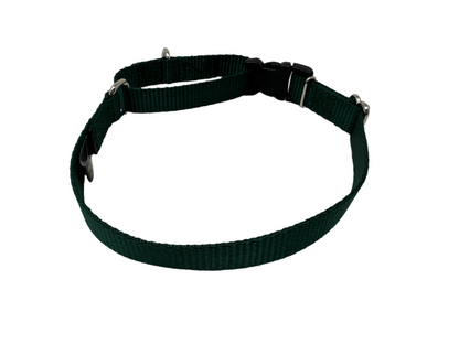 3/4 Inch Martingale Collar with Quick Release Buckle (Forest Green)