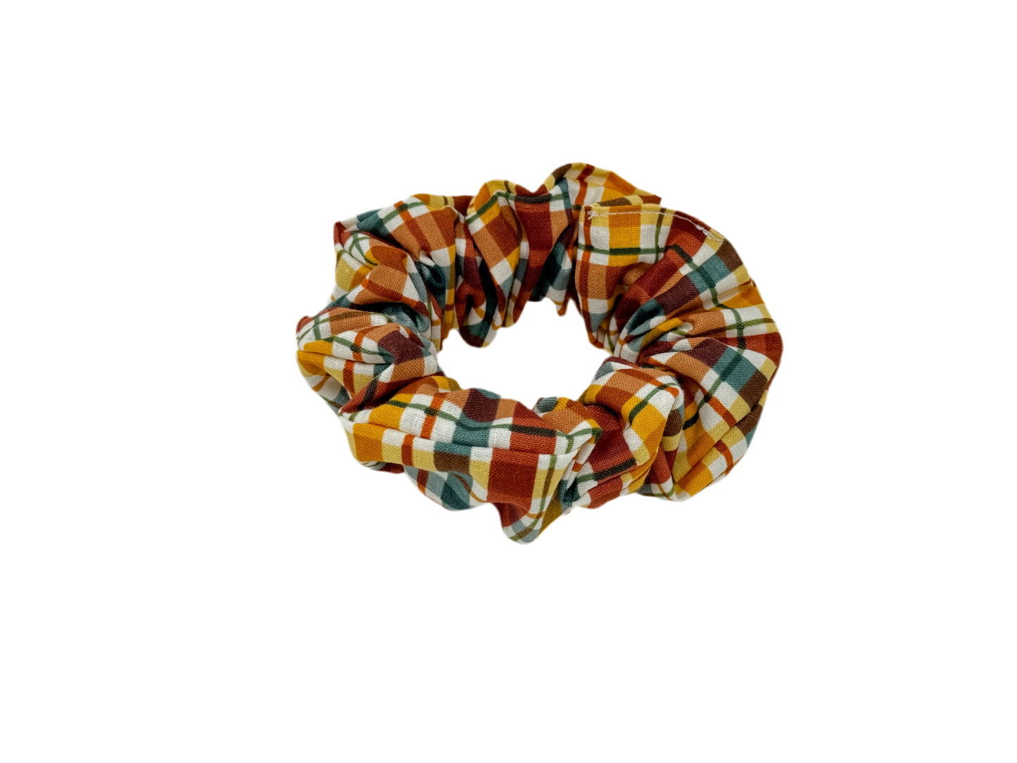 Autumn Plaid Scrunchie