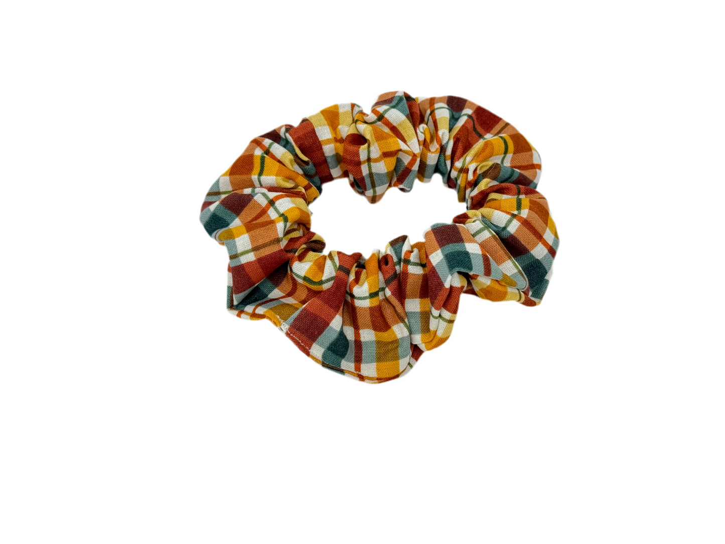 Autumn Plaid Scrunchie