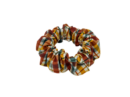 Autumn Plaid Scrunchie