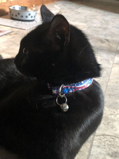 Stars and Stripes Cat Collar