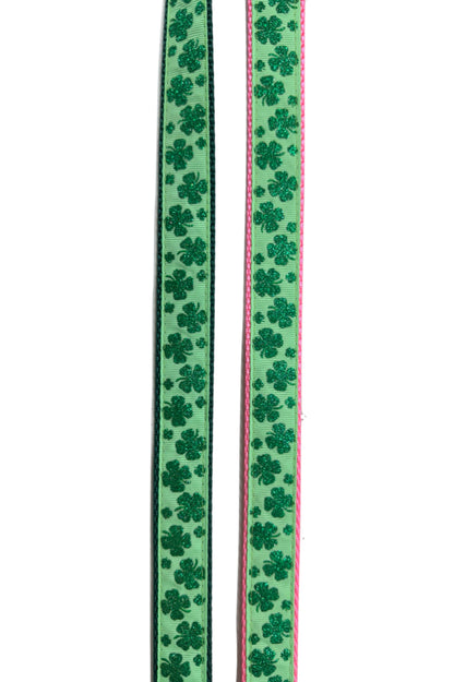 Glitter Lucky Clovers Collar (1 inch)