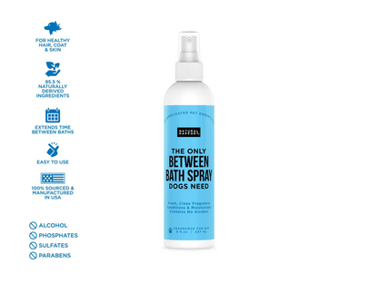 The Only Between Bath Spray Dogs Need - Dog Cologne - Amber & Sandalwood